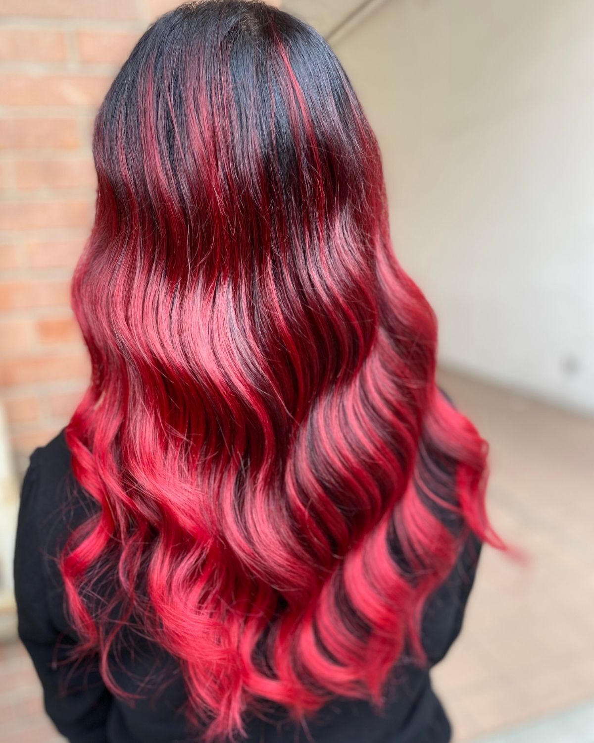 tóc gẩy light sợi màu đỏ