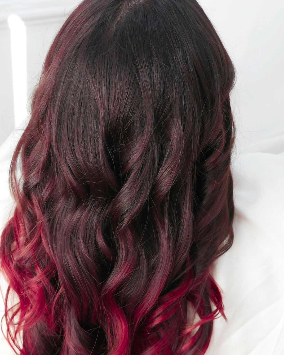 tóc gẩy light sợi màu đỏ