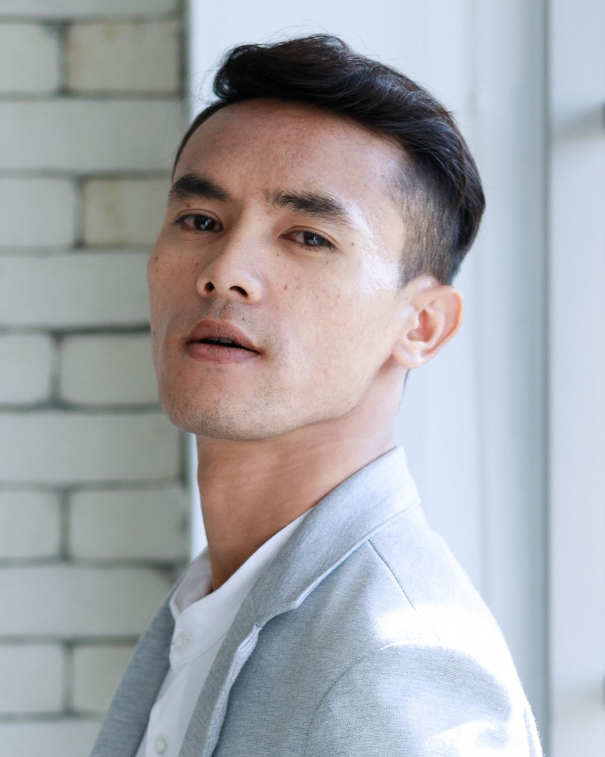 Tóc layer nam ngắn Fade cao