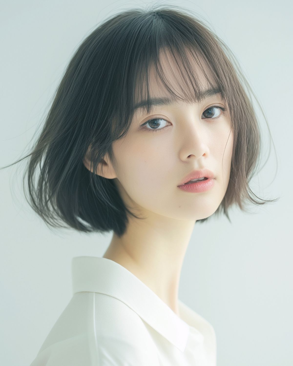 Kiểu tóc mái ngang thưa