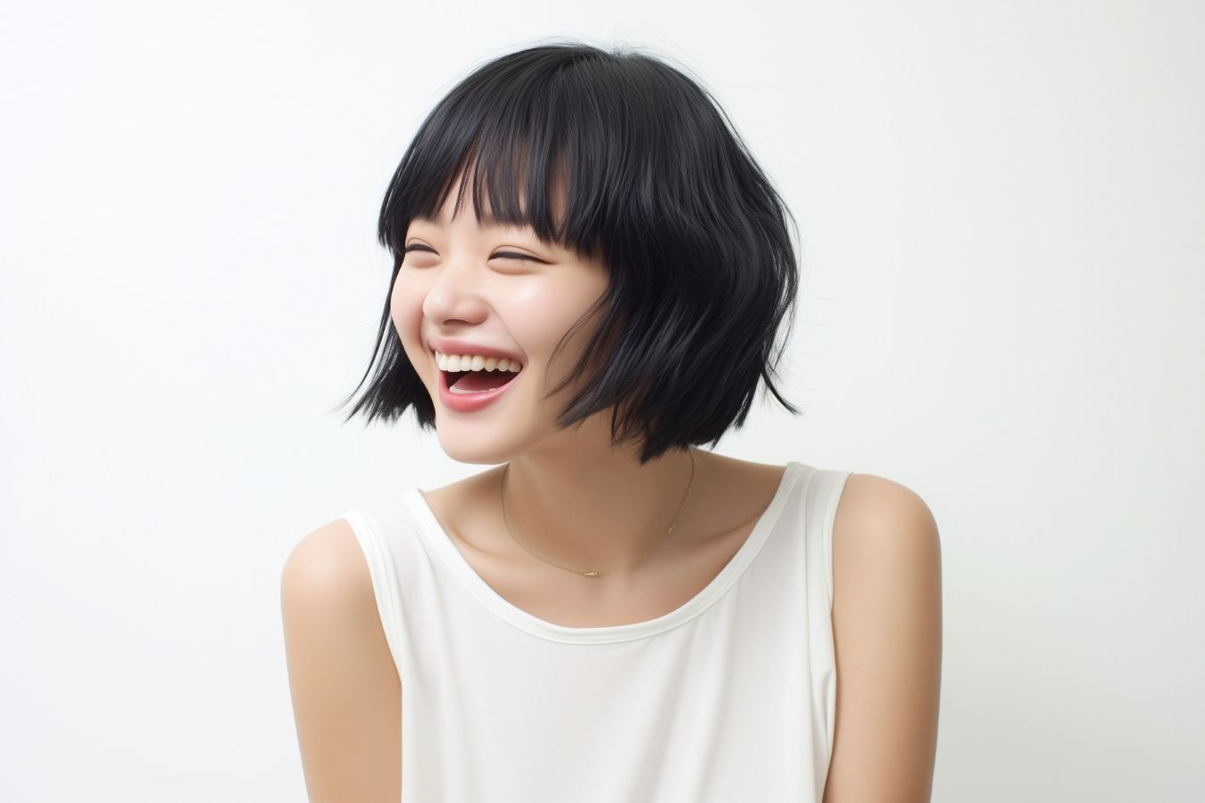 Kiểu tóc ngắn mái ngang