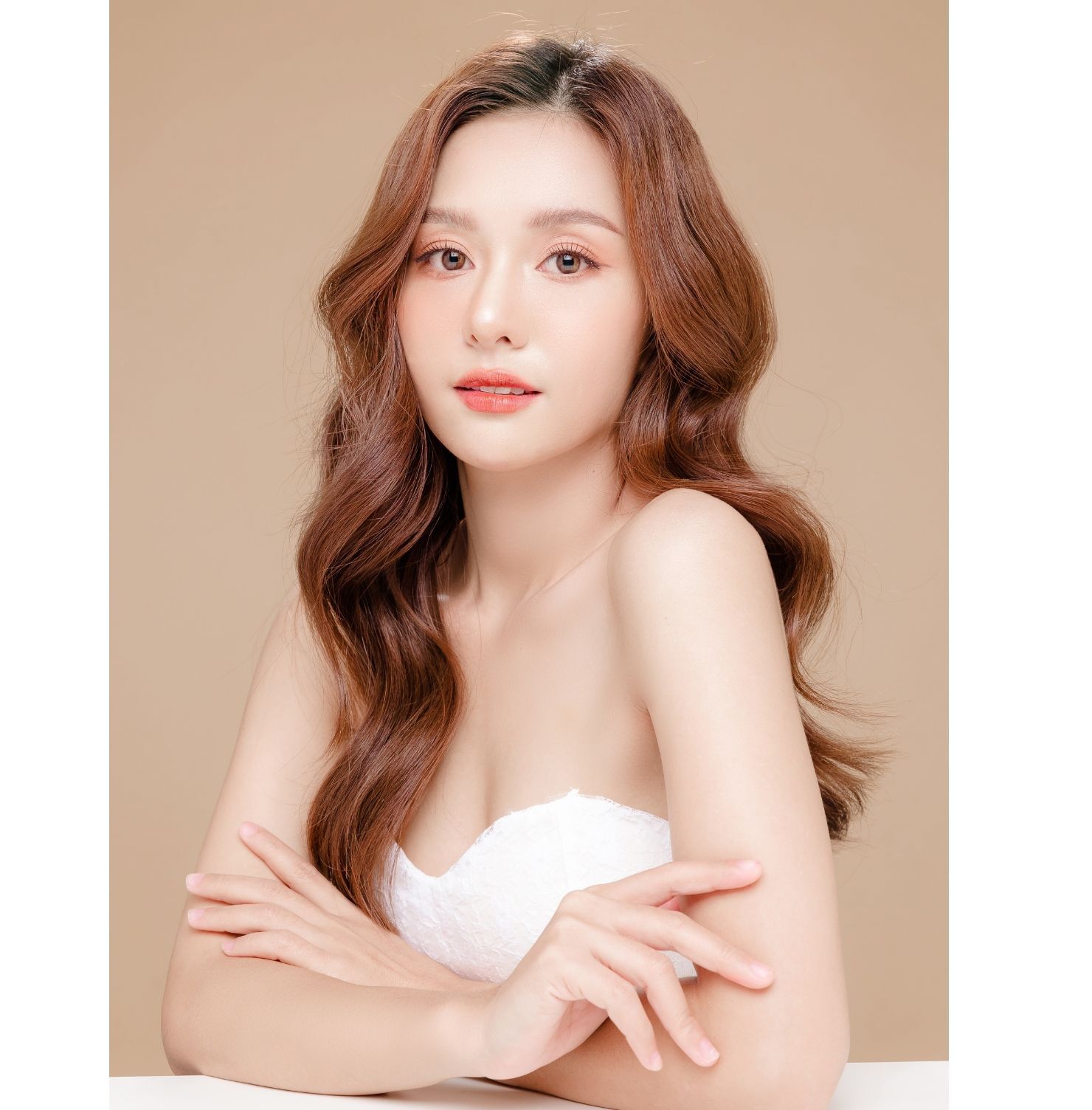  Tóc dài uốn chữ S