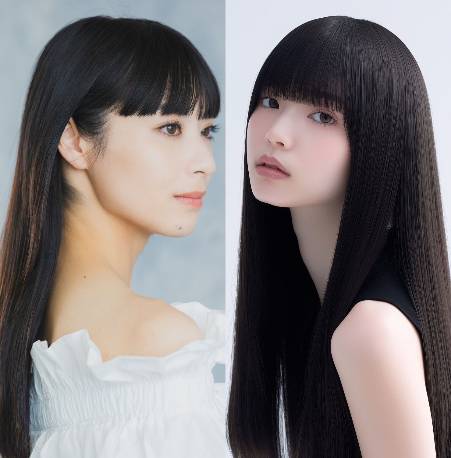 Kiểu tóc nữ 2024 tóc mái bằng dài duỗi thẳng