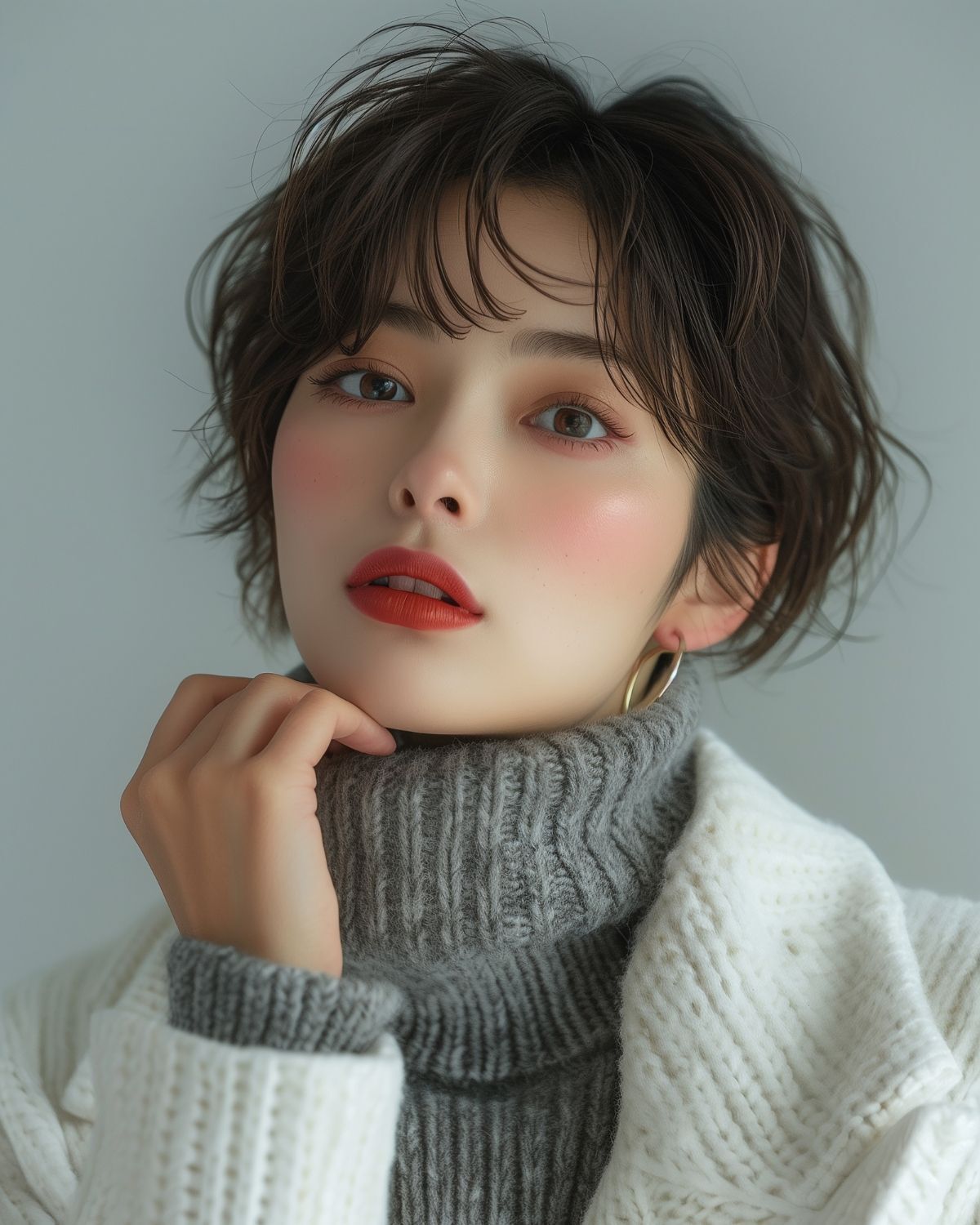 Tóc tém mái thưa