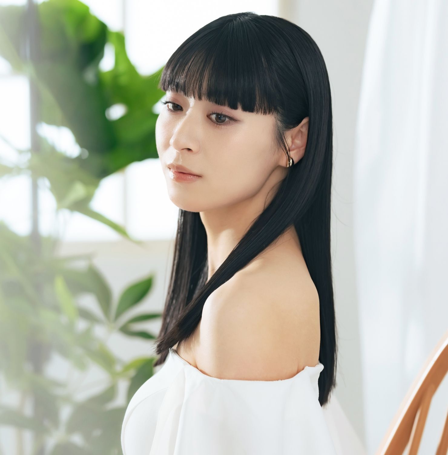 Tóc dài đẹp mái bằng