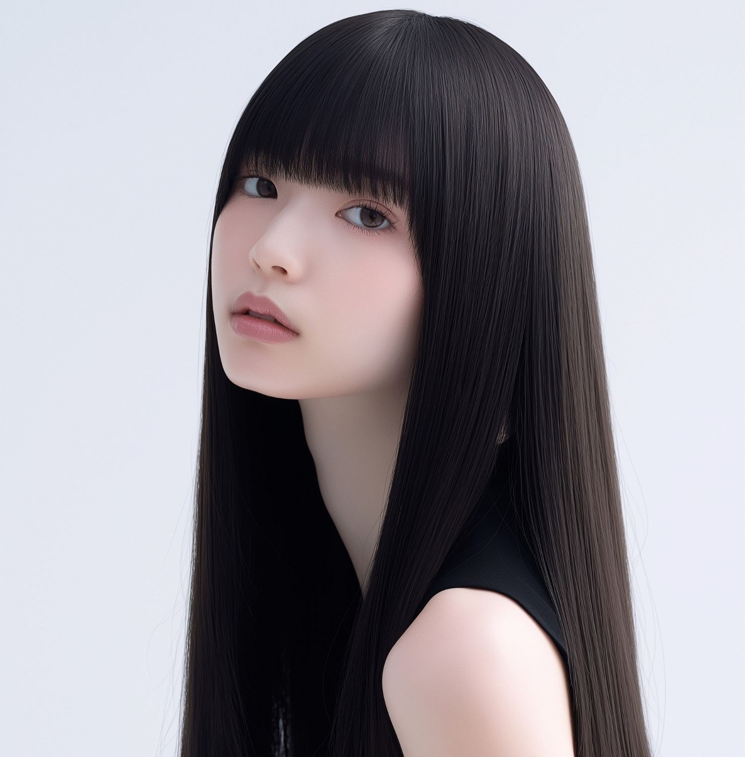 Tóc dài đẹp mái bằng