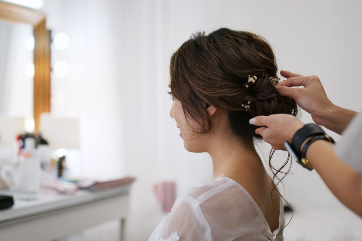 kiểu tóc cô dâu hàn quốc xinh như công chúa