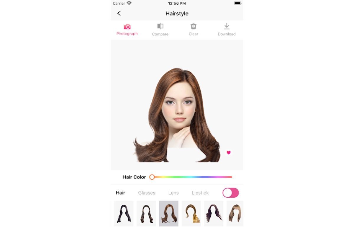 Ảnh chụp màn hình phần mềm Hairstyle Makeover
