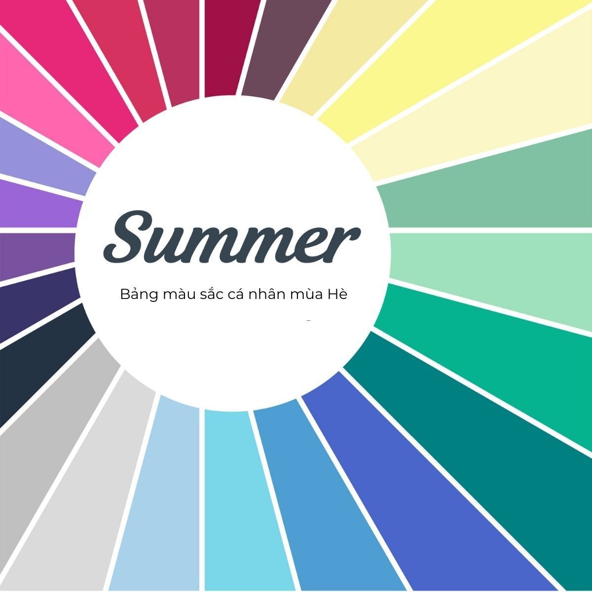 Personal Color Palette mùa hè
