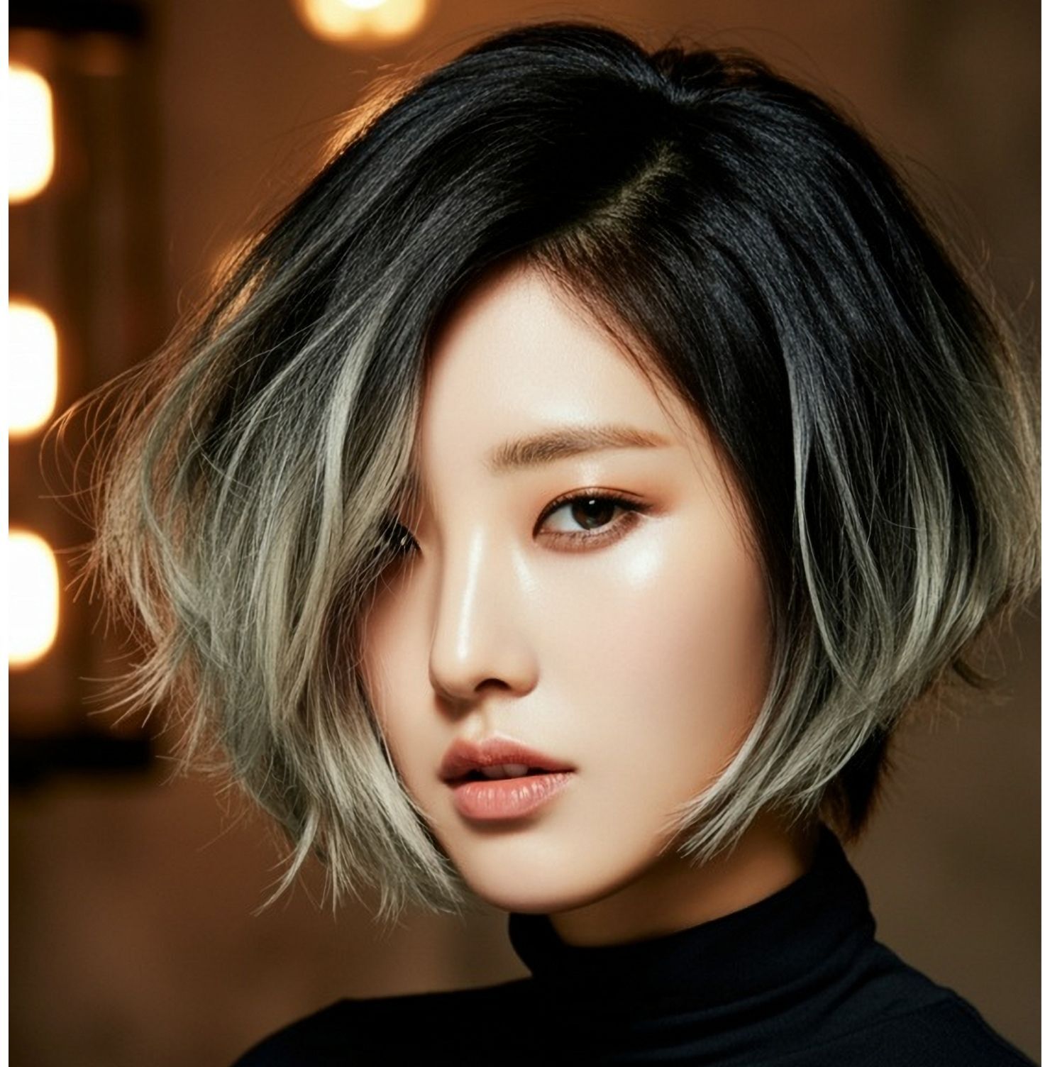 Nhuộm balayage tóc ngắn