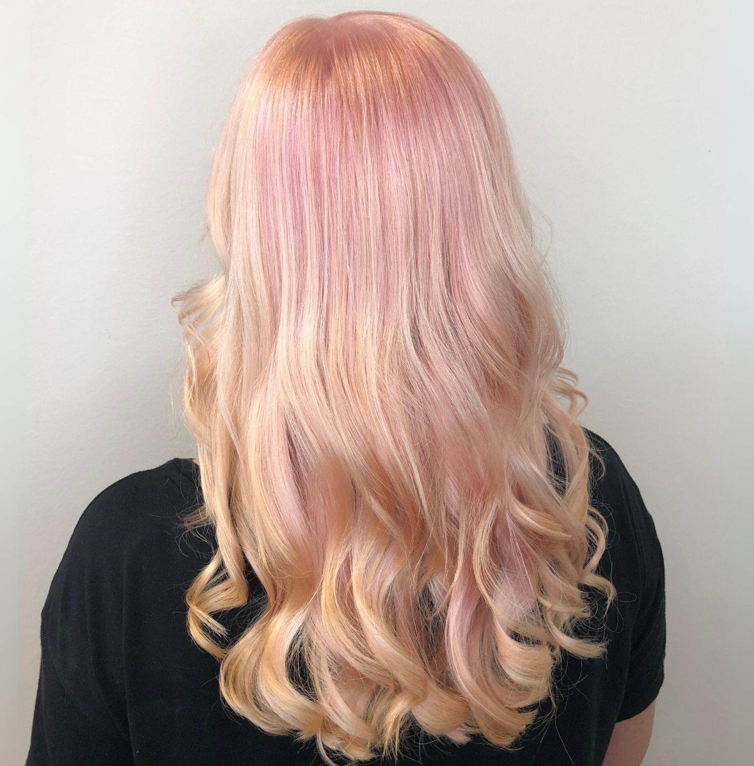 Kiểu tóc balayage ánh hồng