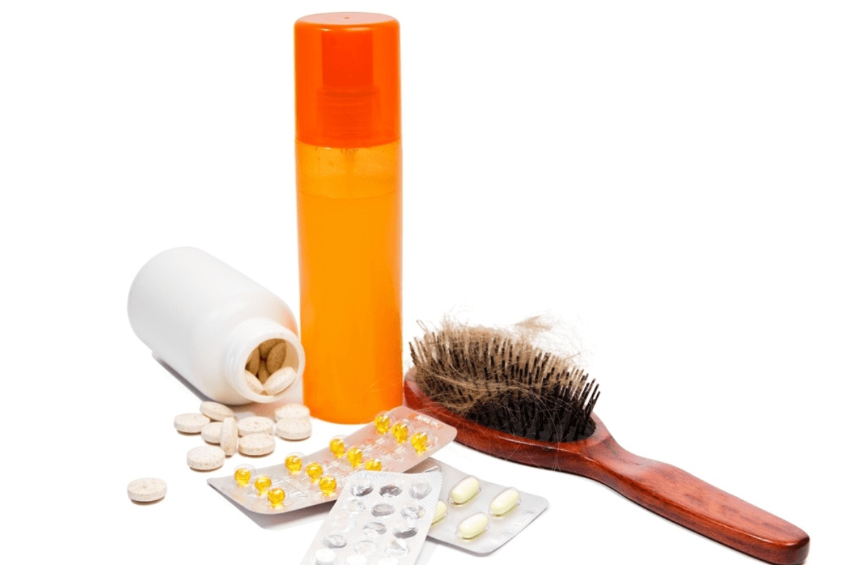 nguyên nhân rụng tóc ở nữ tác dụng phụ của thuốc cây lược với tóc rụng kế bên các hủ thuốc và vỉ thuốc tây