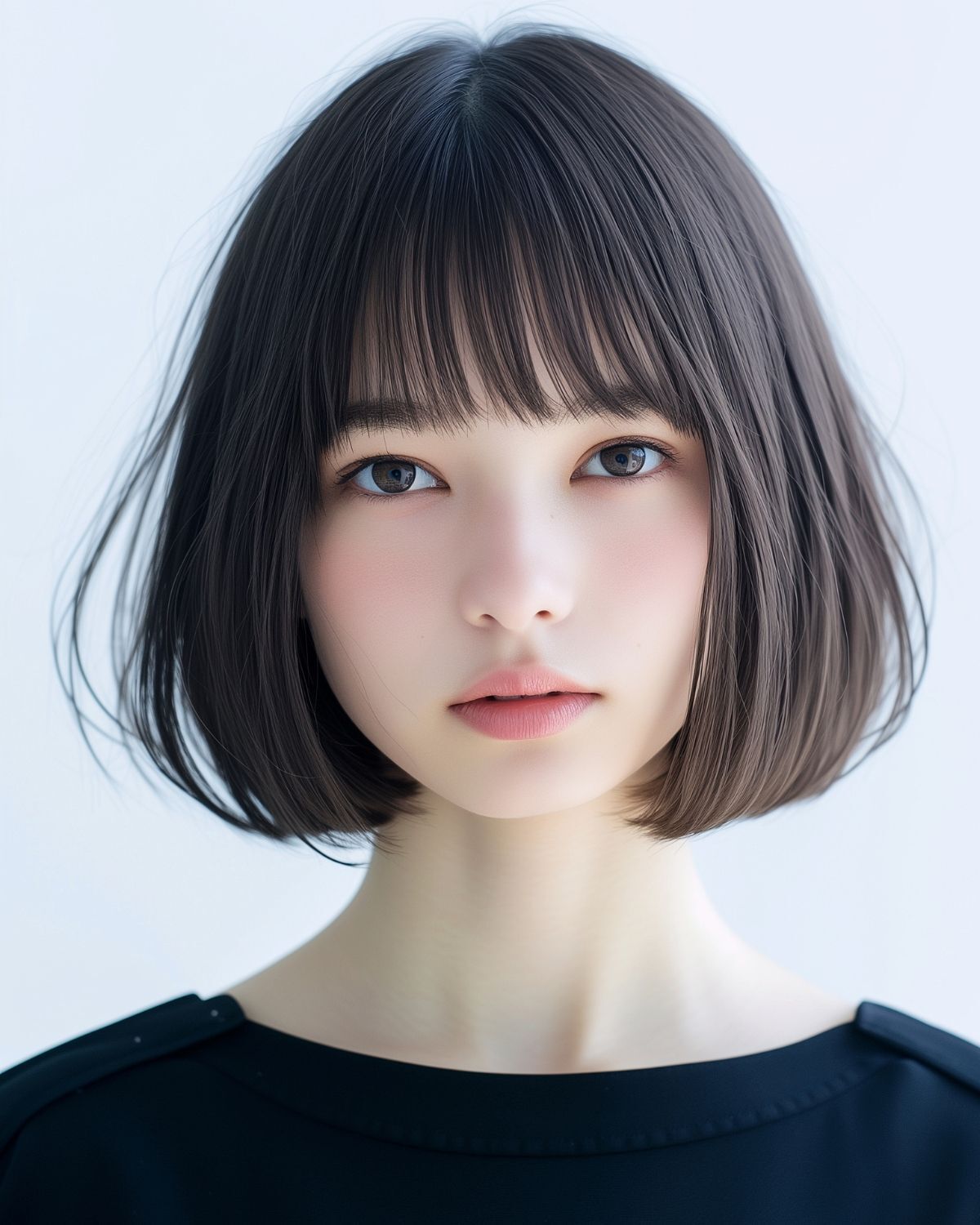 Tóc bob ngắn uốn cụp