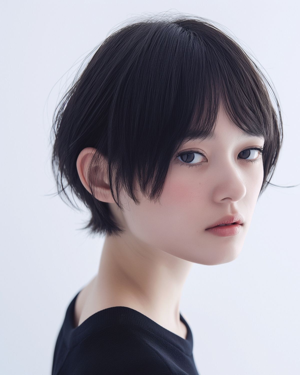 Tóc bob ngắn cắt ngang má