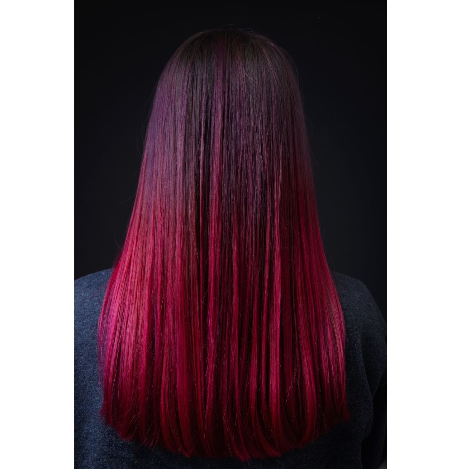  Tóc màu phúc bồn tử nhuộm ombre