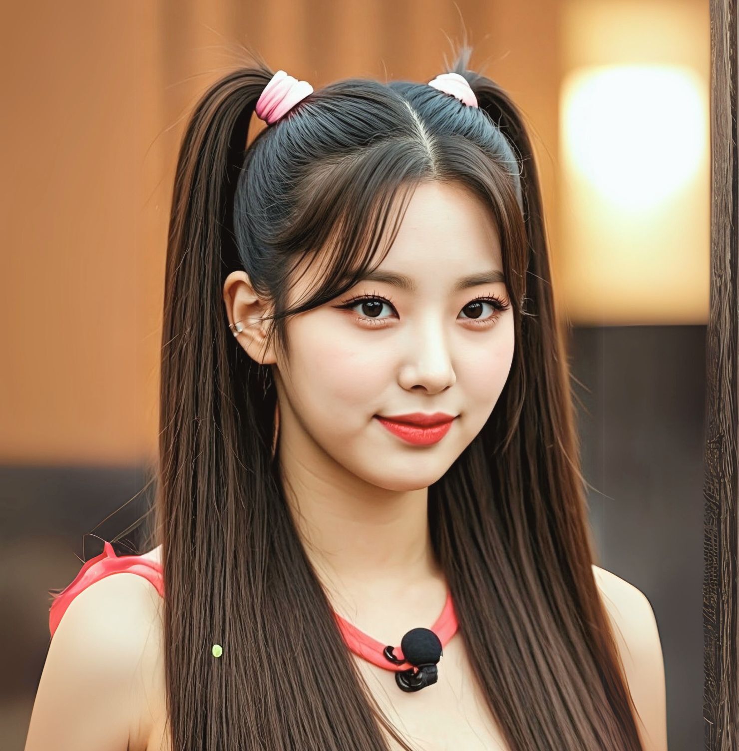 Tóc mái bay buộc cao hai bên