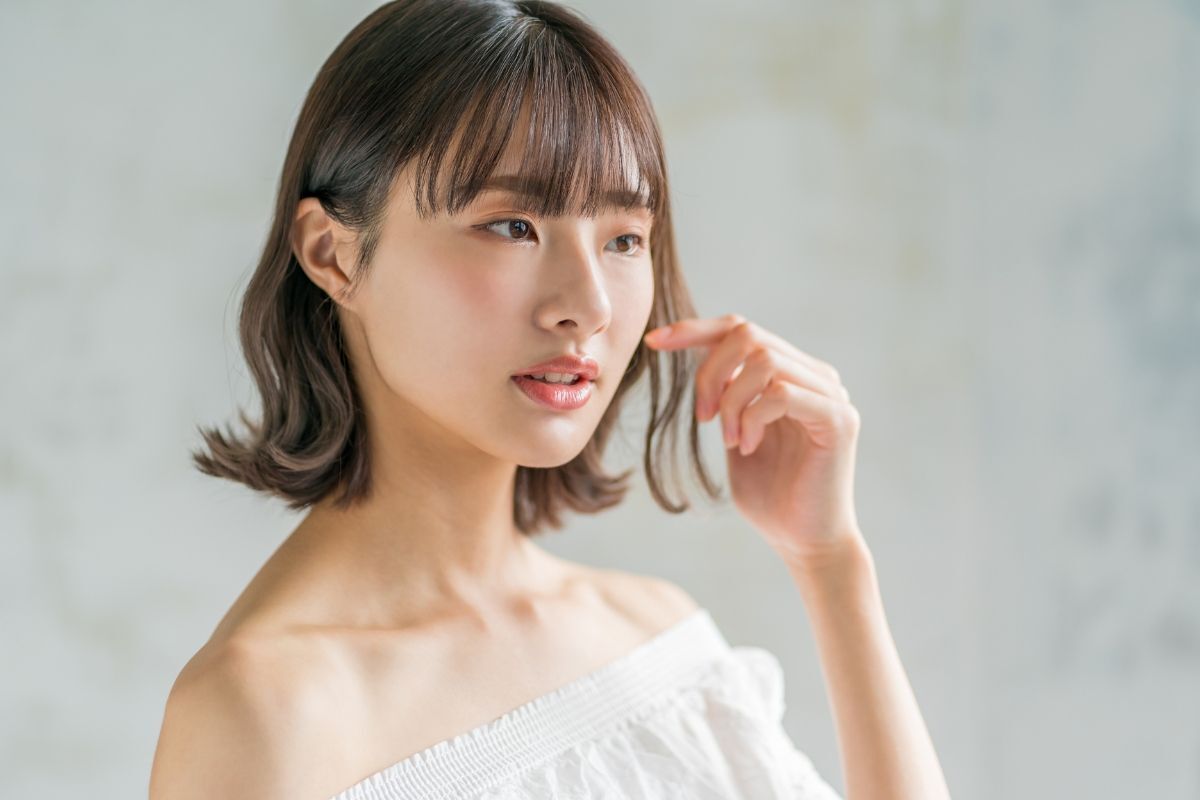 Tóc ngắn uốn lạnh vểnh đuôi