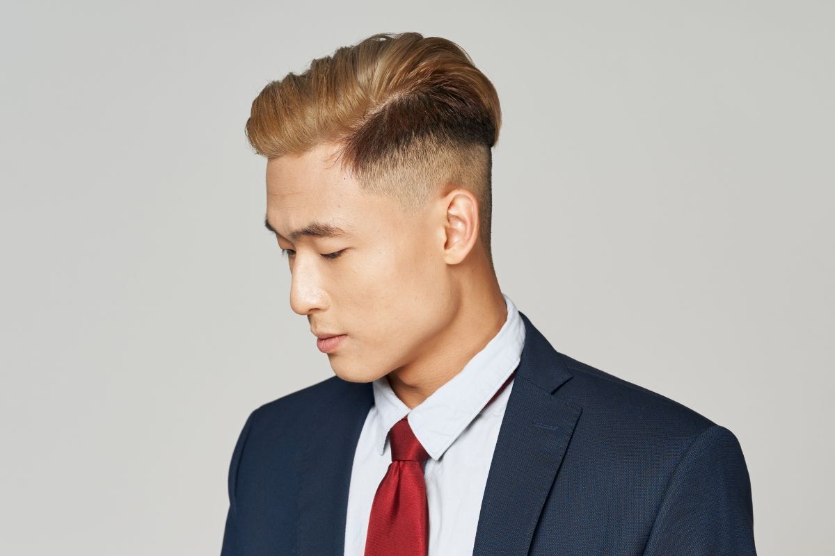 Tóc layer nam cạo 2 bên dài