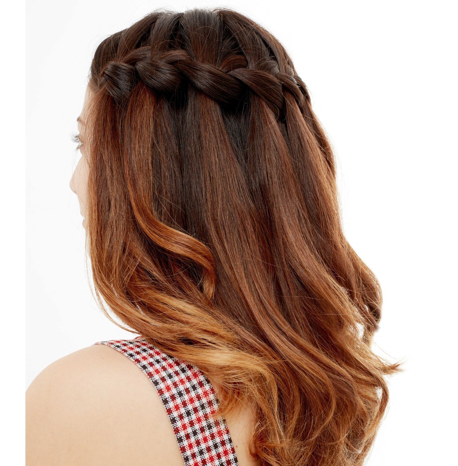 tết tóc mặc áo dài tết thác nước