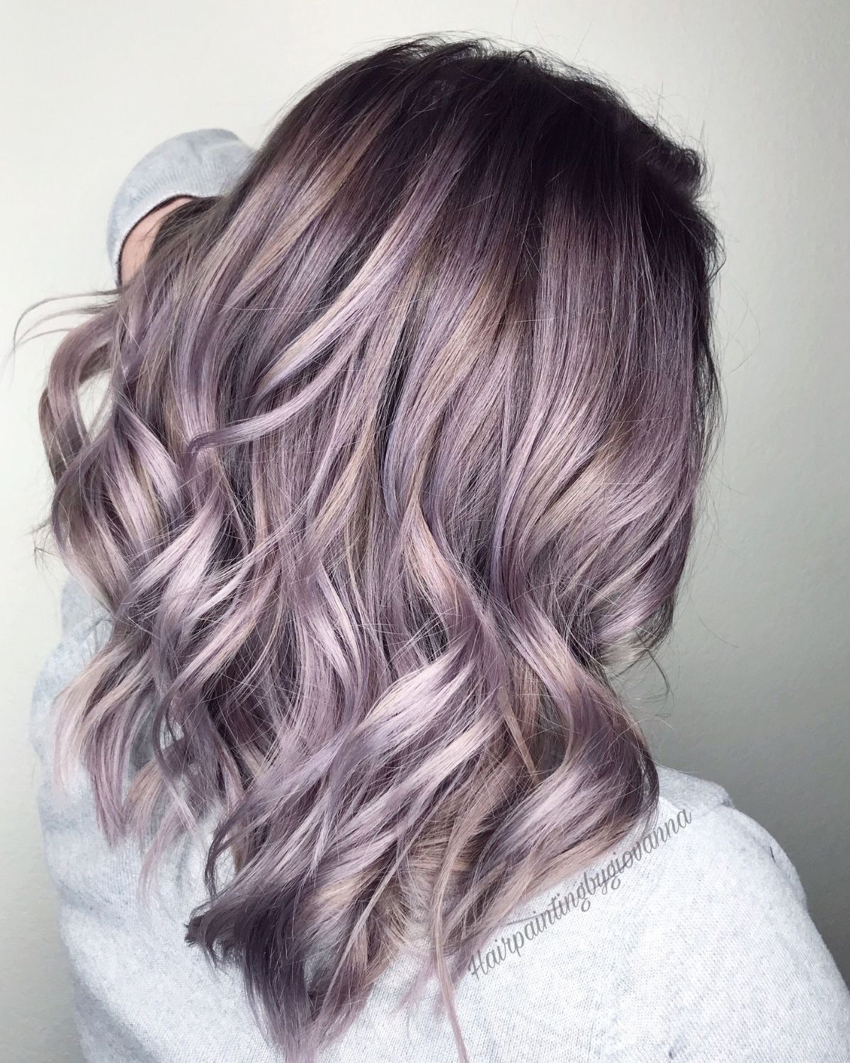 Tóc màu tím than khói