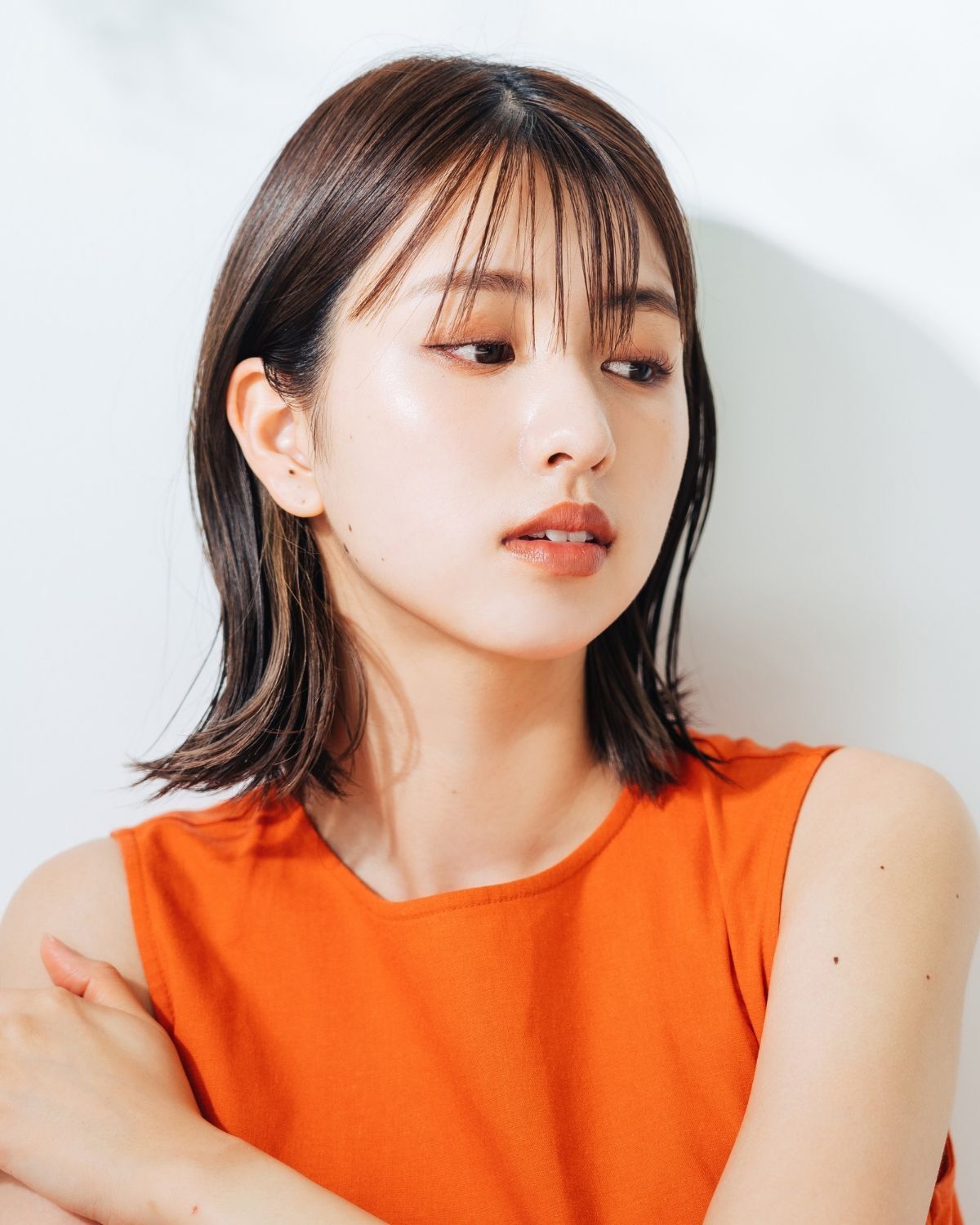 Tóc layer medium length bob nữ