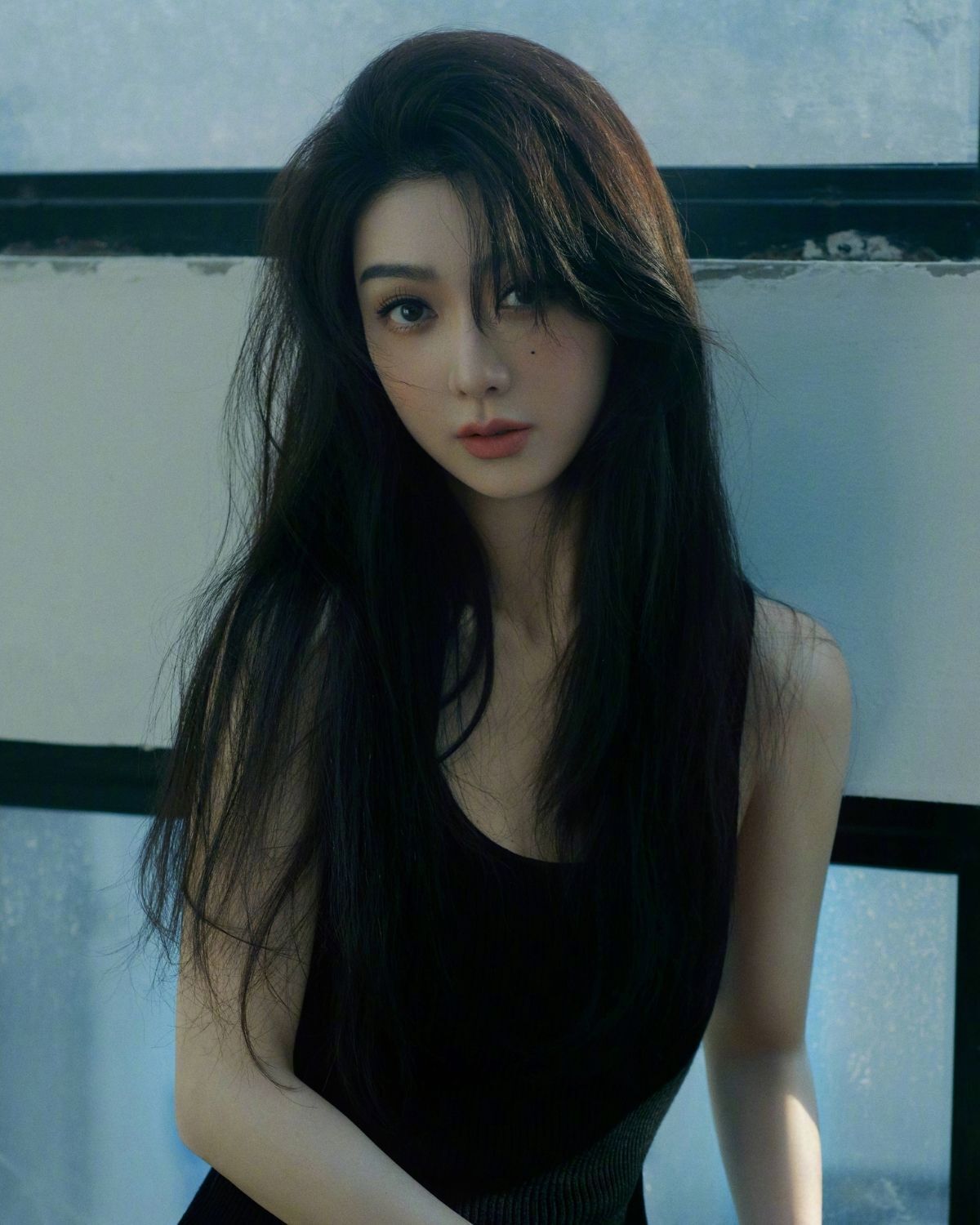 Tóc layer medium length mái bay ngắn