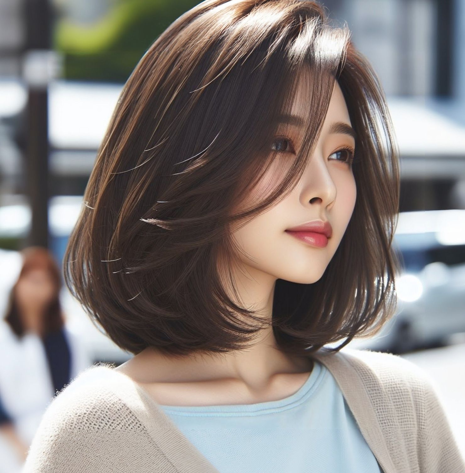 Tóc nữ ngắn uốn cụp