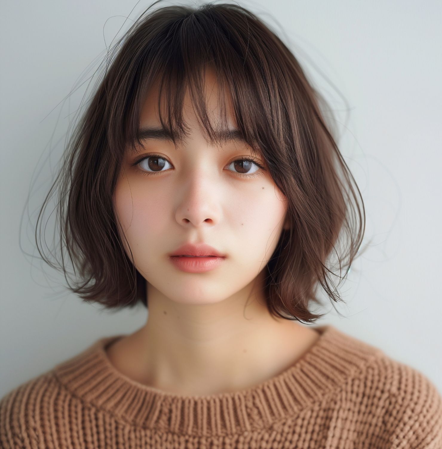 Tóc ngắn mái thưa