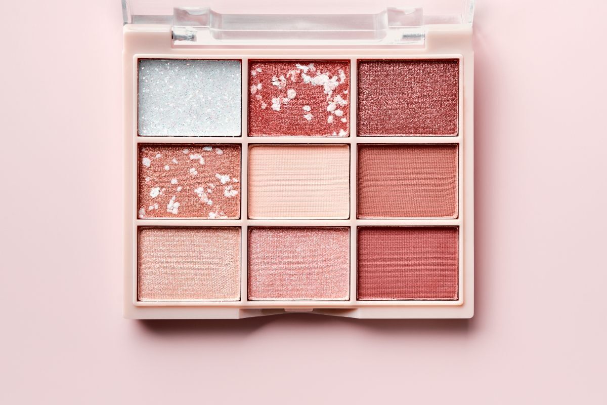 Tông màu mắt hồng bảng màu mắt 9 ô