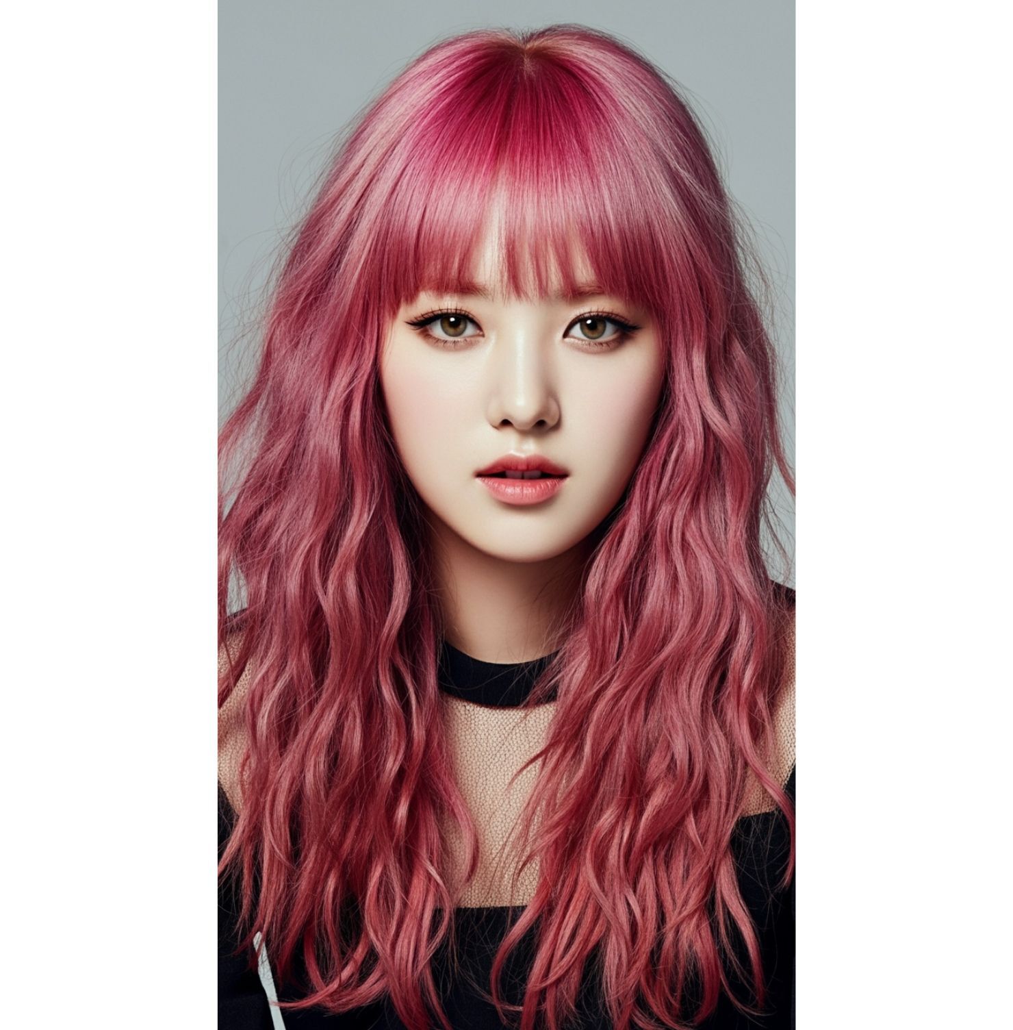 Tóc phúc bồn tử uốn xoăn xù