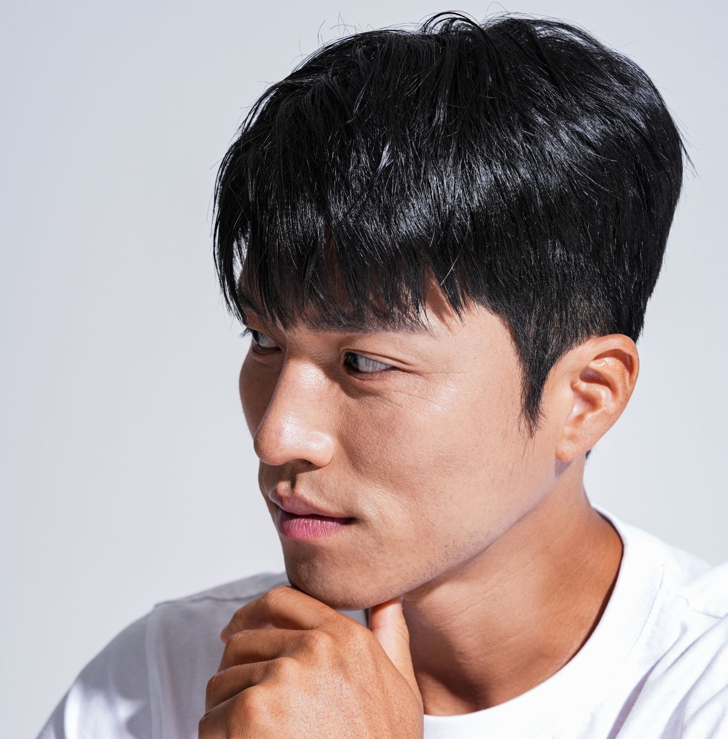 Tóc layer nam cho mặt vuông