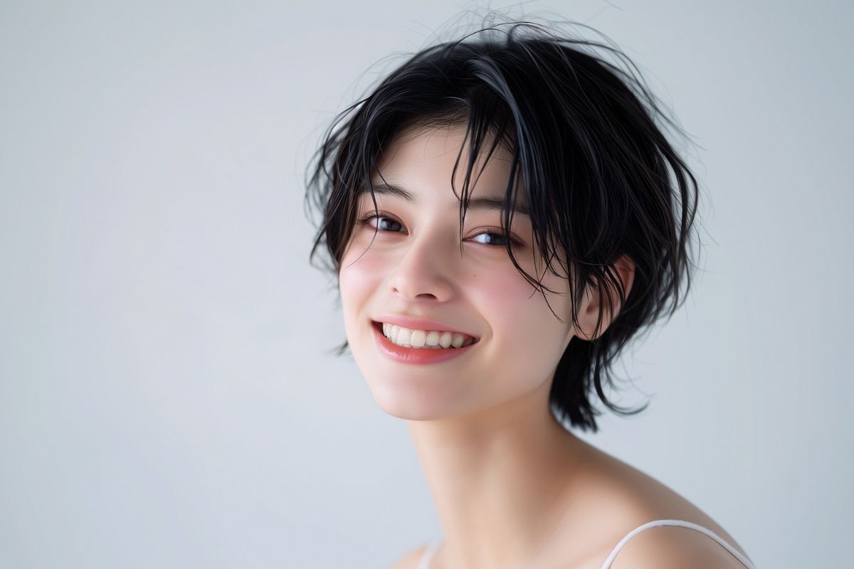 Kiểu tóc pixie uốn xoăn nhẹ