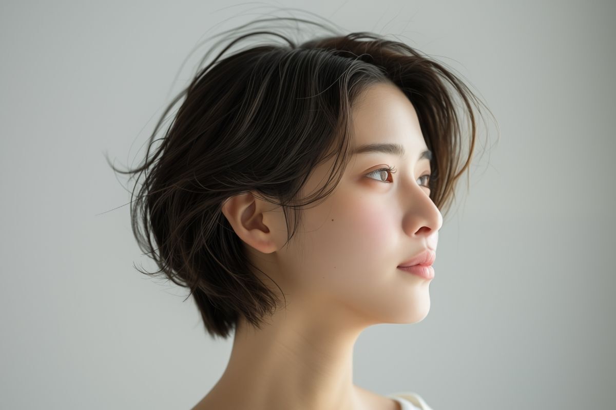 Kiểu tóc pixie uốn xoăn nhẹ