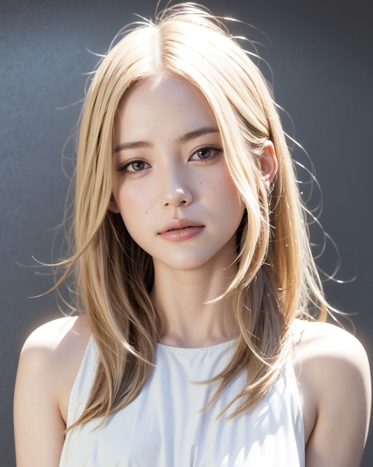 Tóc chiếc lá ngang vai