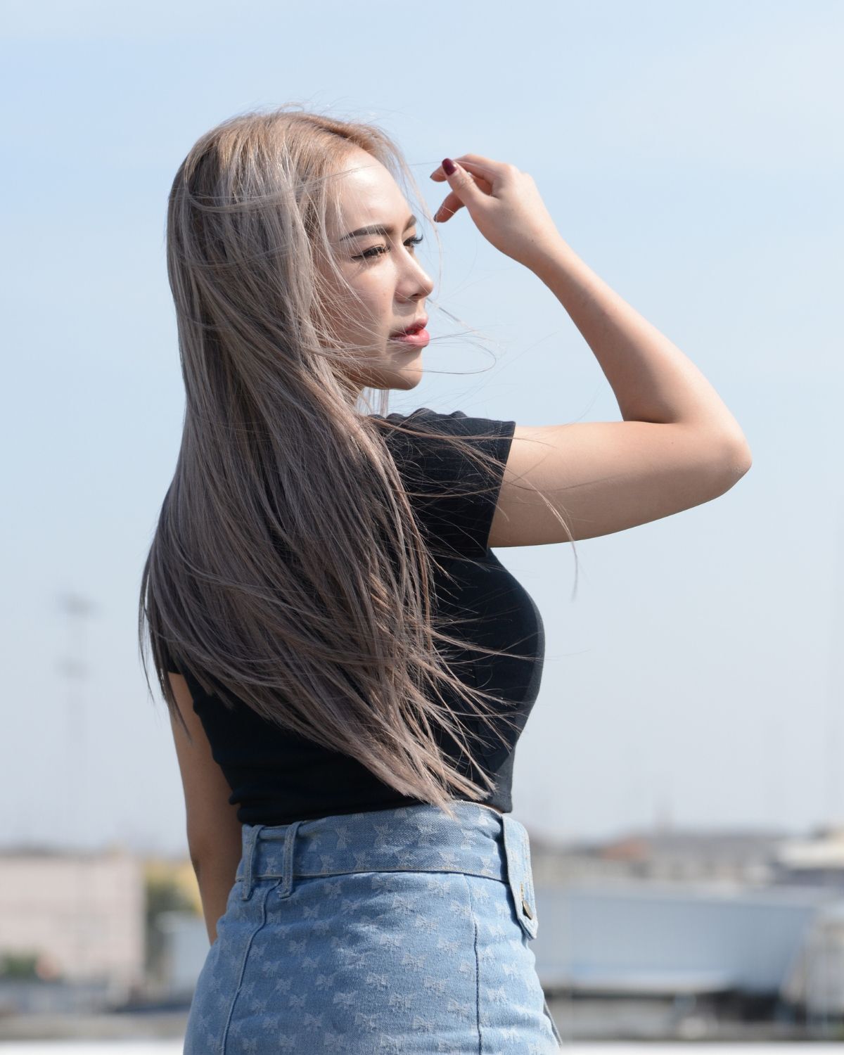 Nhuộm nâu trà đen