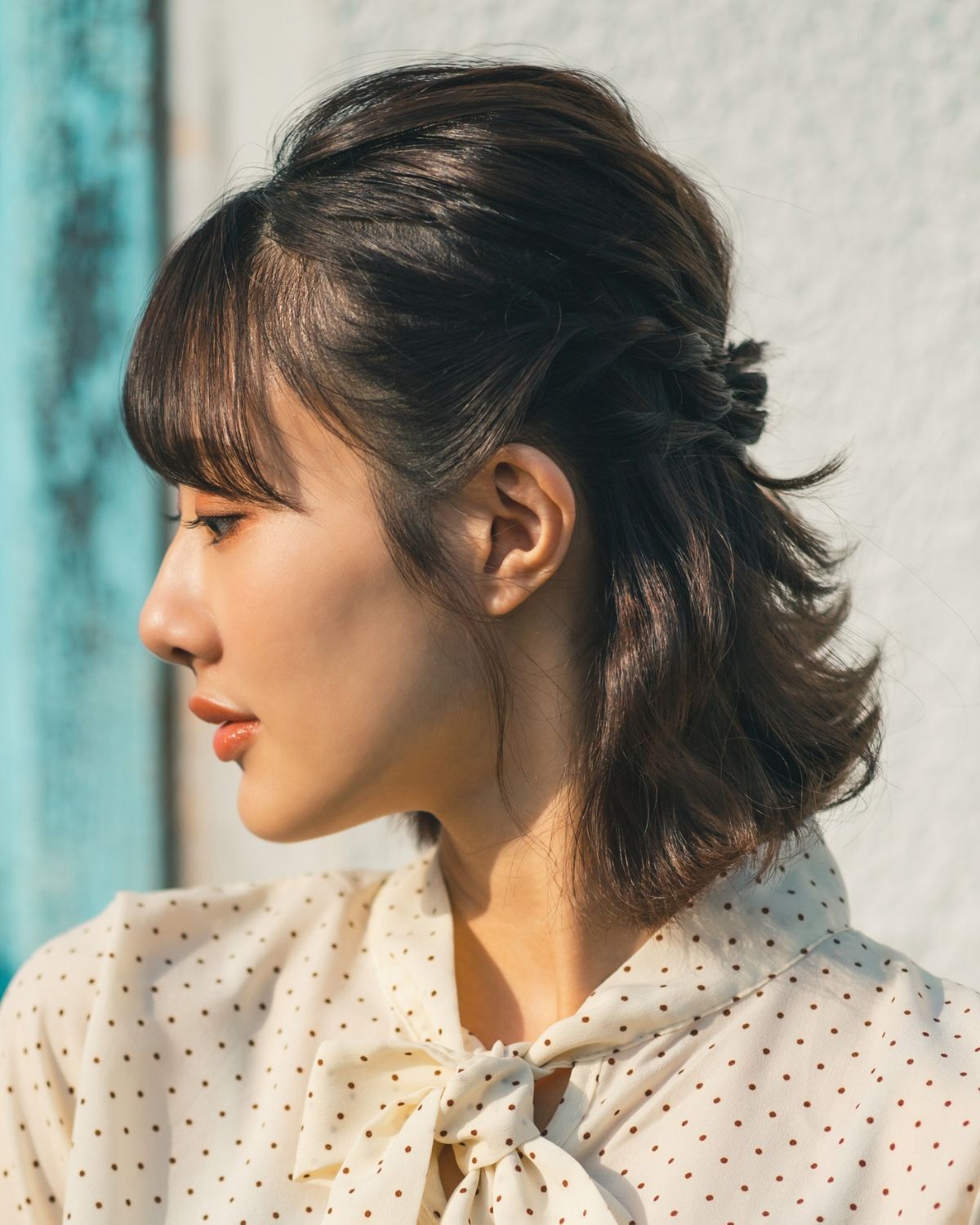  Tết tóc ngắn xoăn phồng