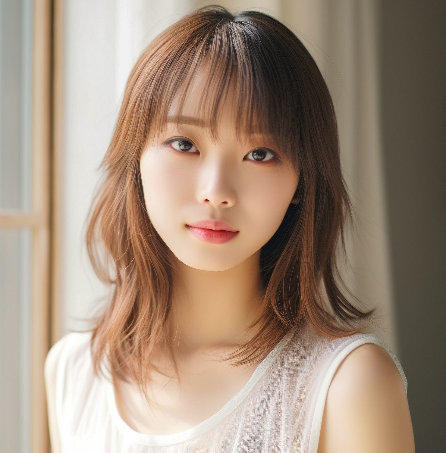 Tóc tỉa layer ngắn ngang vai