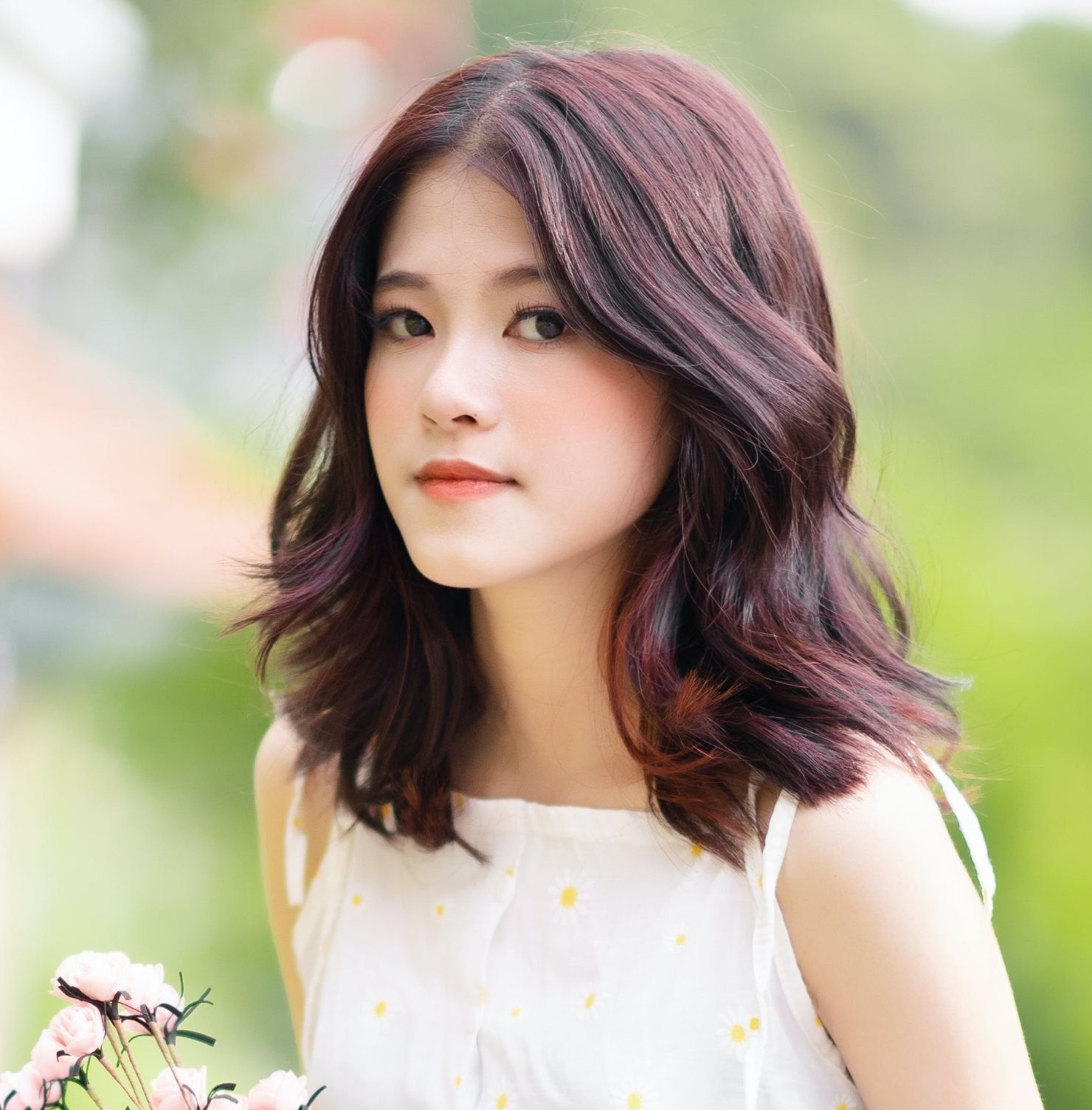 Tóc layer ngắn uốn nhẹ