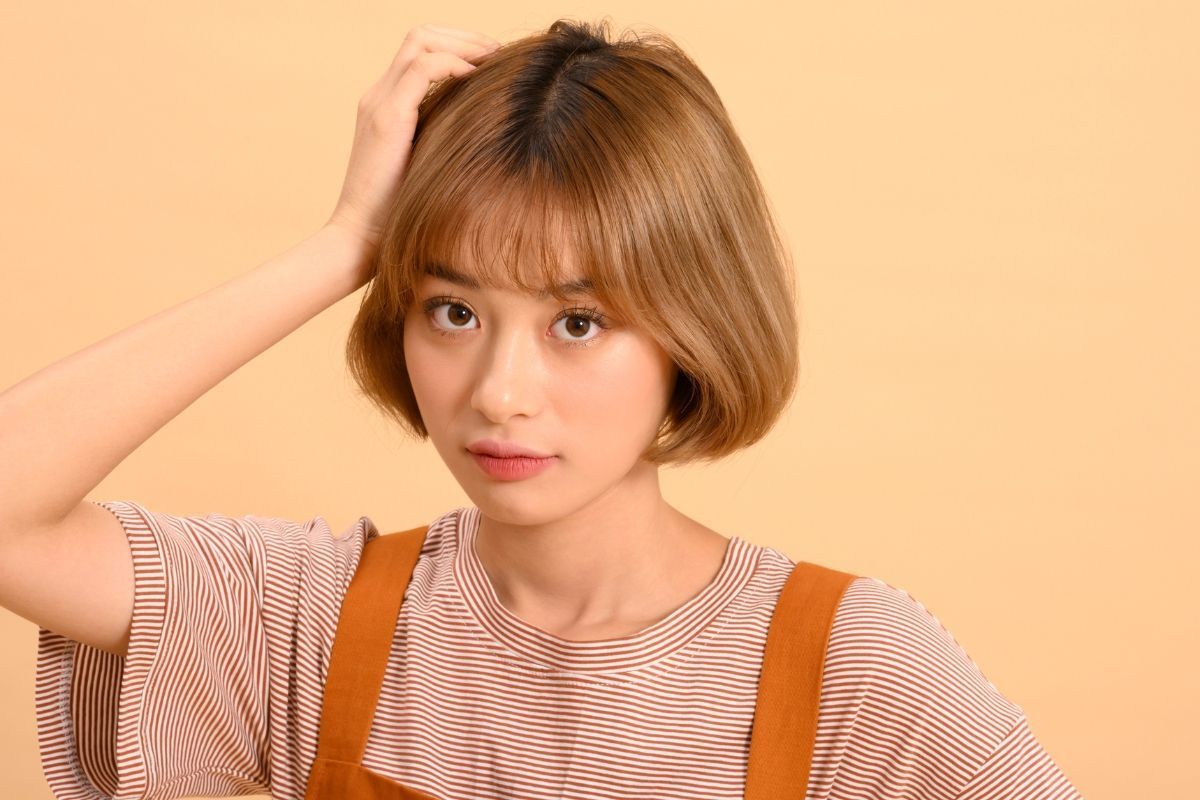 Tóc mái thưa Hàn Quốc duỗi phồng 2024