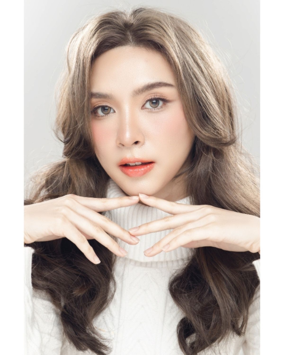 tóc nâu khói ombre