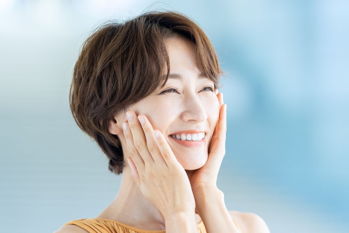 Tóc tém uốn gợn sóng