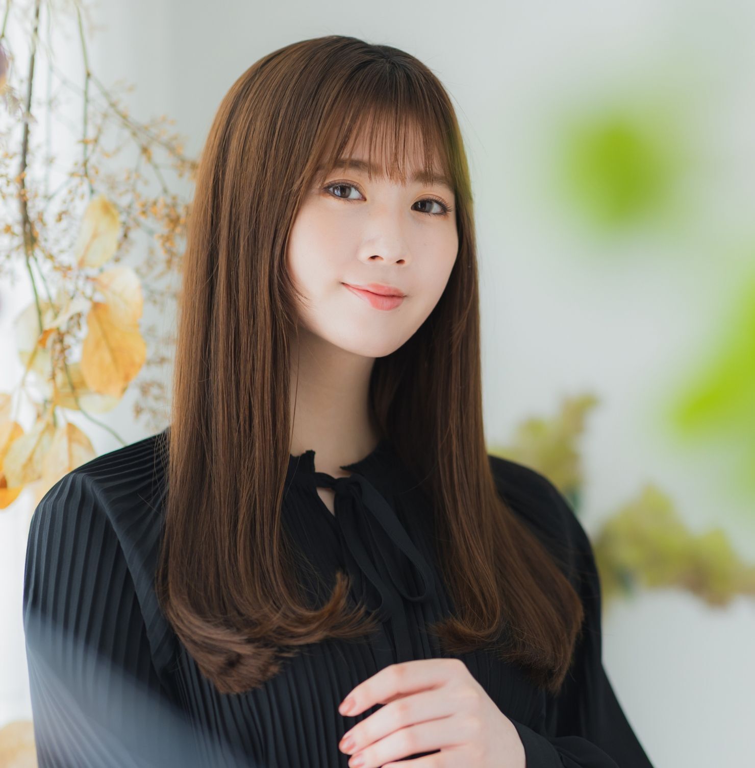  Tóc mái thưa cho mặt dài