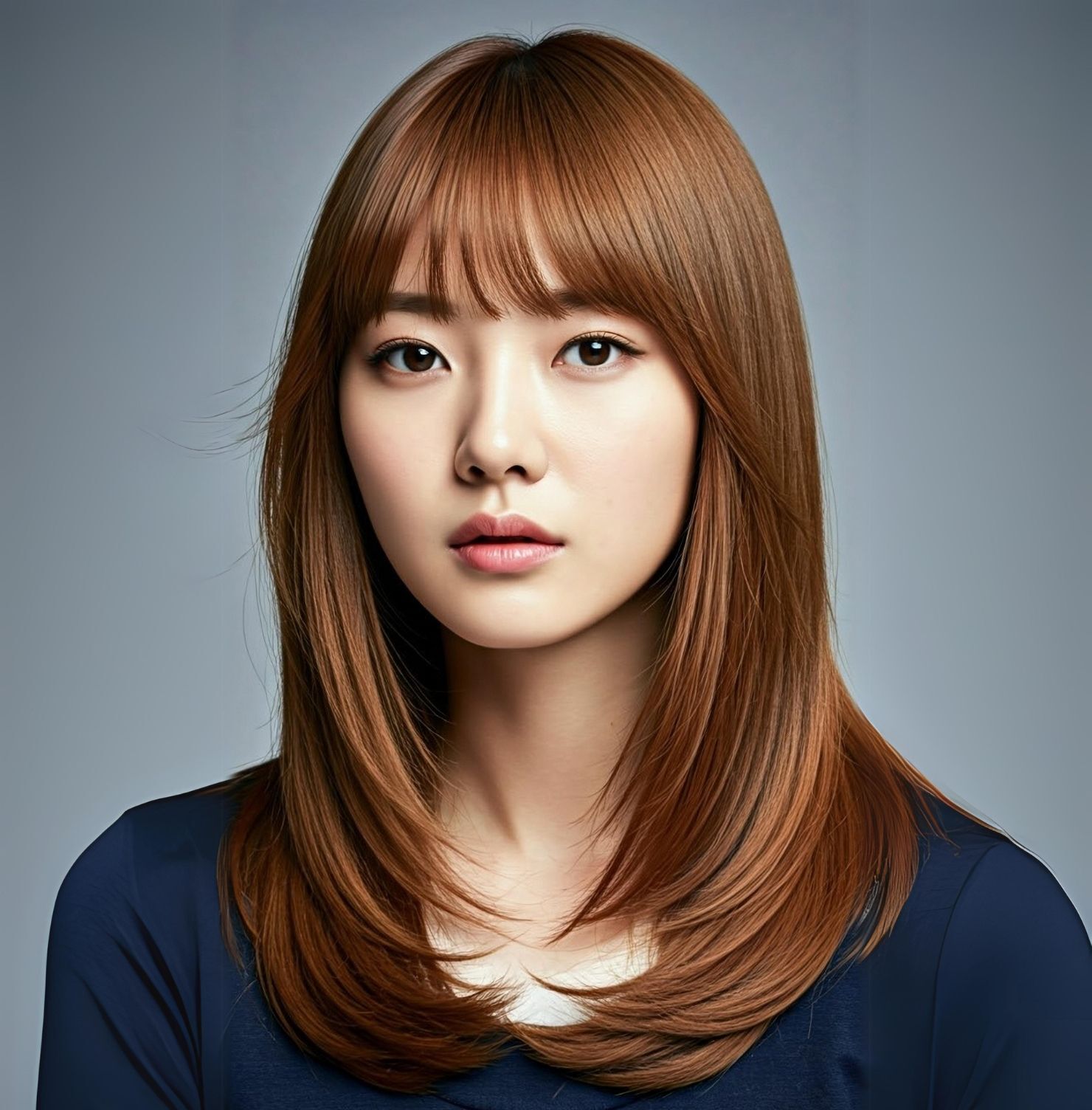 Tóc layer dài cụp