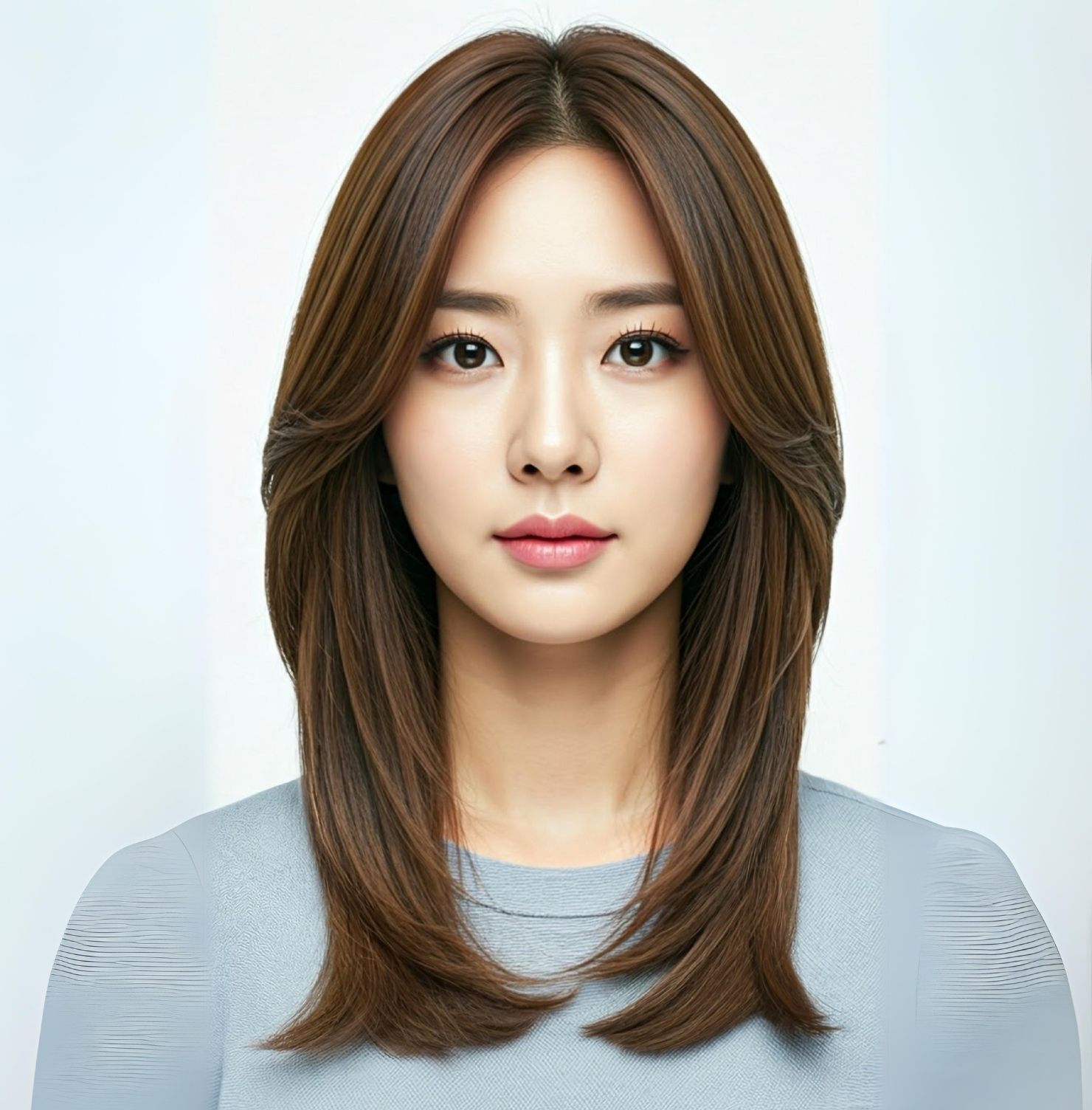 Tóc layer nữ mái bay