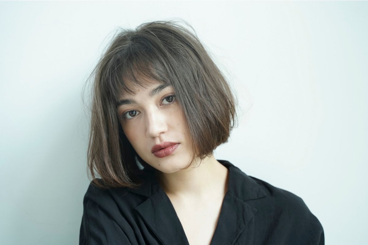 Tóc bob ngắn uốn phồng