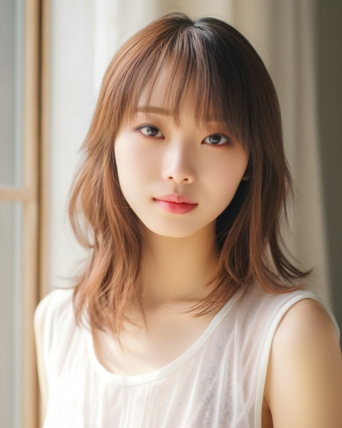 Kiểu tóc layer mái ngang