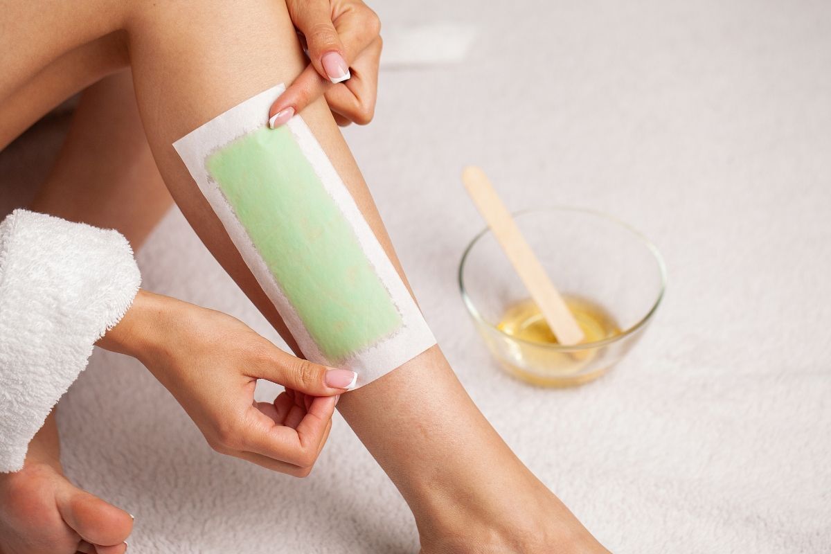 Miếng sáp wax lông màu xanh lá 
