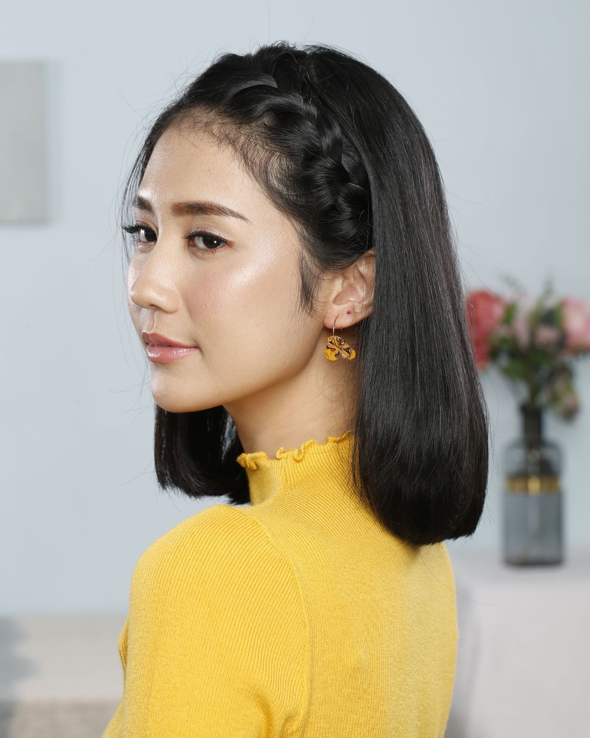 Tóc ngắn ngang vai đi tiệc