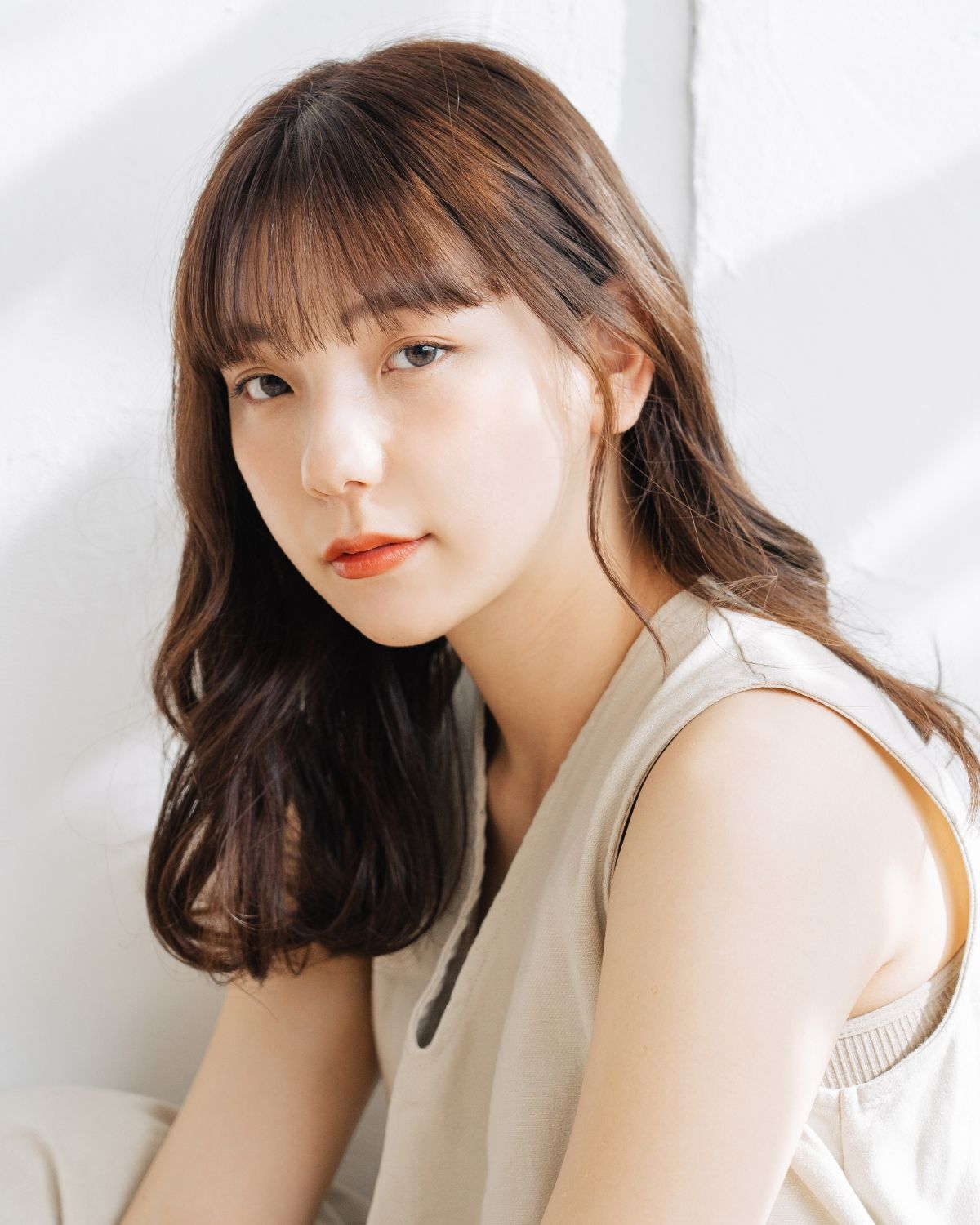  Tóc ngắn ngang vai mái bằng