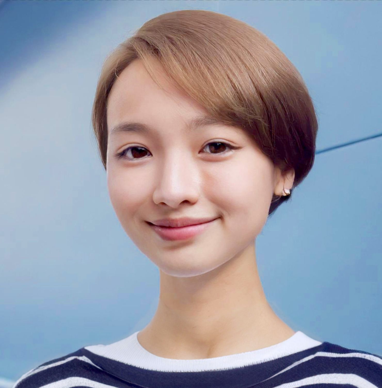 Tóc ngắn nữ mái xéo